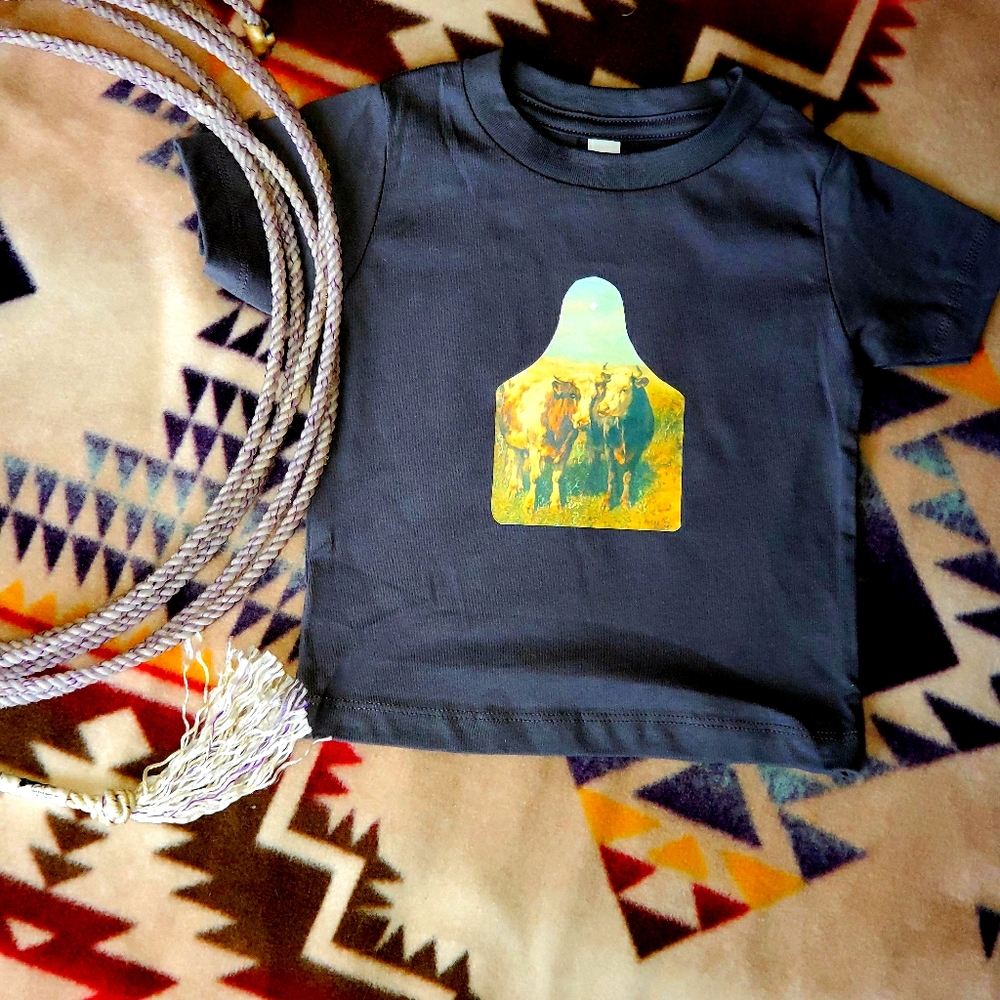 Kids Cow Tag Shirt